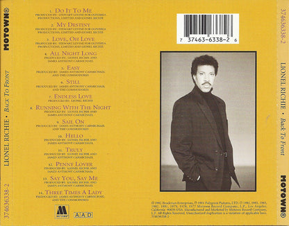 Lionel Richie : Back To Front (Compilation)