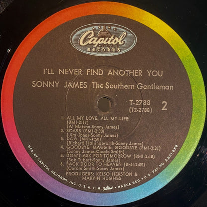 Sonny James And The Southern Gentlemen : I'll Never Find Another You (LP,Album,Mono)
