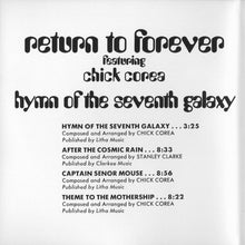 Return To Forever featuring Chick Corea : Hymn Of The Seventh Galaxy (Album,Reissue,Remastered)