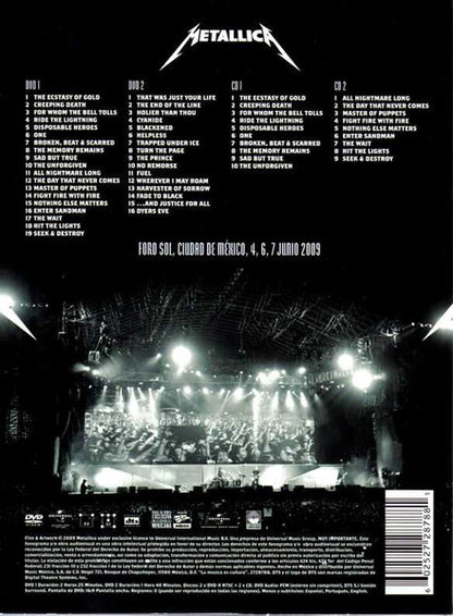 Metallica : Orgullo, Pasión, Y Gloria - Tres Noches En La Ciudad De México (DVD-Video,NTSC)