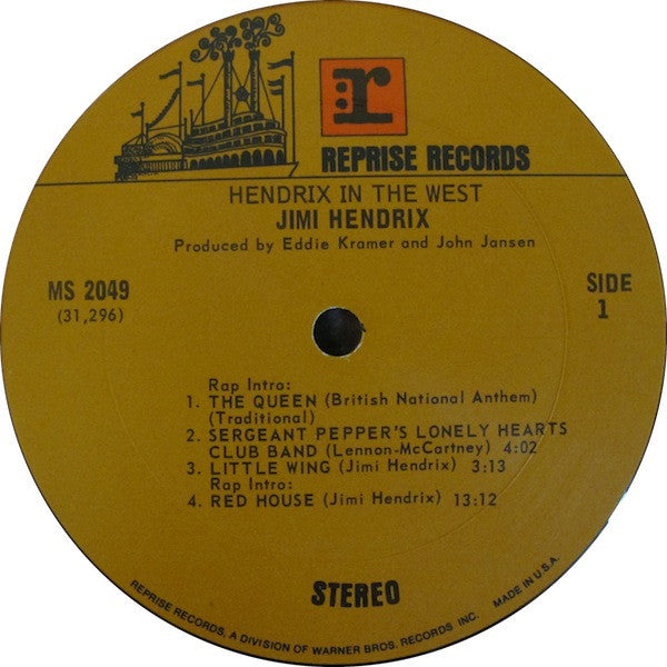 Jimi Hendrix : Hendrix In The West (LP,Album)