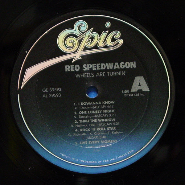 REO Speedwagon : Wheels Are Turnin' (LP,Album,Stereo)