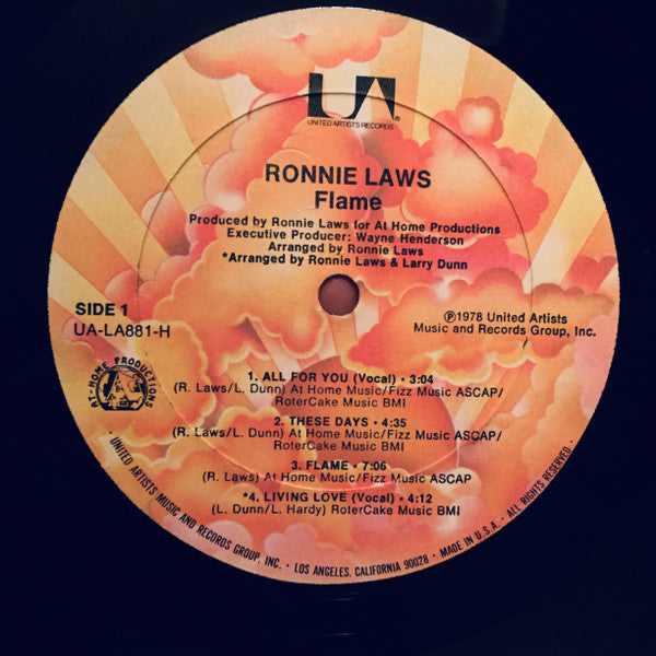 Ronnie Laws : Flame (LP,Album)