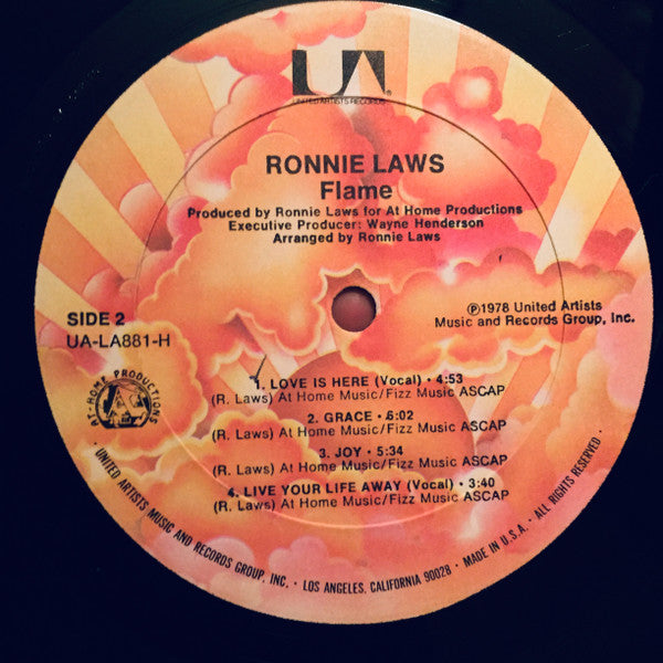 Ronnie Laws : Flame (LP,Album)