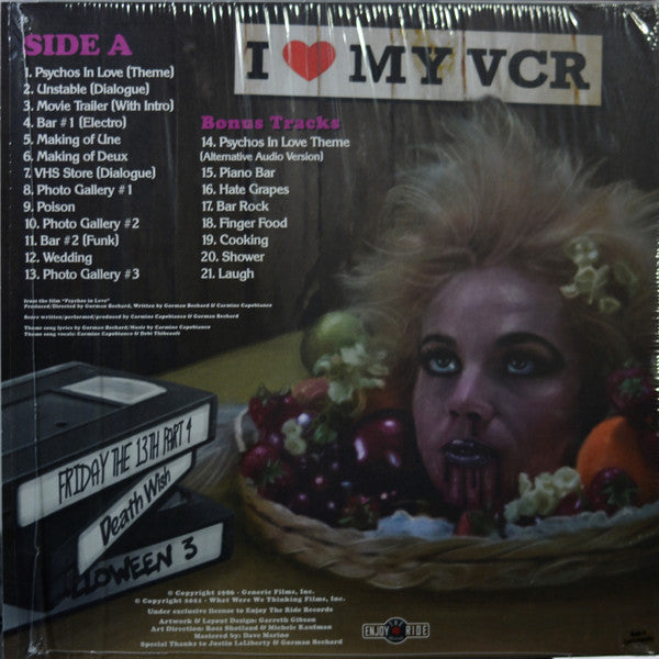 Carmine Capobianco & Gorman Bechard : Psychos In Love (Original Soundtrack) (LP,Single Sided,Limited Edition,Reissue,Mono)