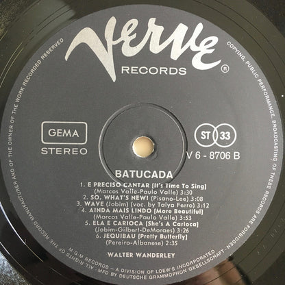 Walter Wanderley : Batucada (LP,Album,Stereo)
