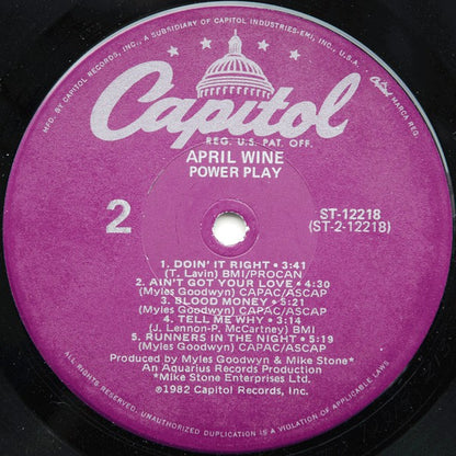 April Wine : Power Play (LP,Album)