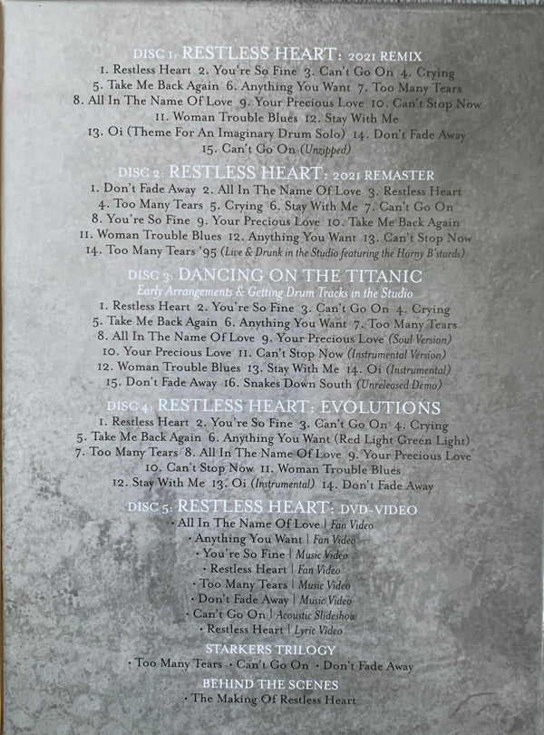 Whitesnake : Restless Heart (Album,Reissue,Remastered)