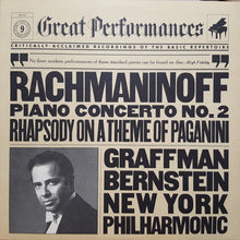 Sergei Vasilyevich Rachmaninoff - Gary Graffman, Leonard Bernstein, New York Philharmonic : Piano Concerto No. 2 / Rhapsody On A Theme Of Paganini (LP,Reissue,Remastered)