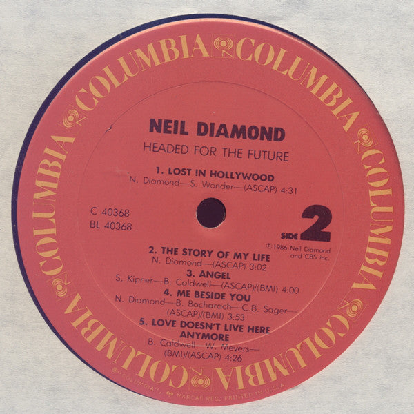 Neil Diamond : Headed For The Future (LP,Album)
