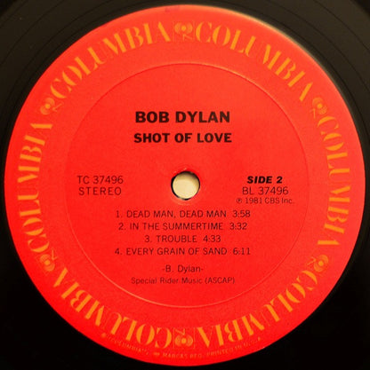 Bob Dylan : Shot Of Love (LP,Album,Stereo)
