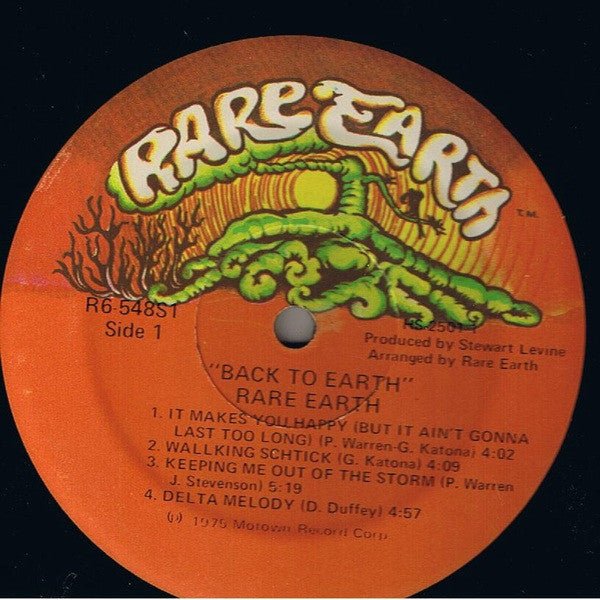 Rare Earth : Back To Earth (LP,Album,Stereo)