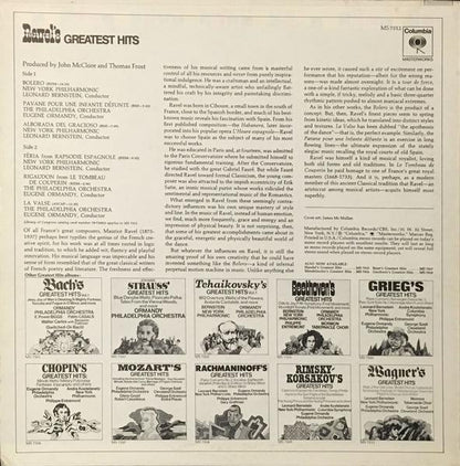 Maurice Ravel : Ravel's Greatest Hits (LP,Compilation,Stereo)