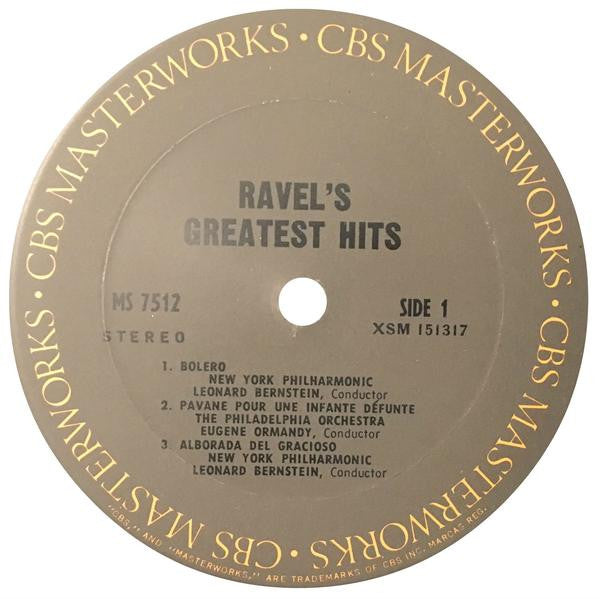 Maurice Ravel : Ravel's Greatest Hits (LP,Compilation,Stereo)