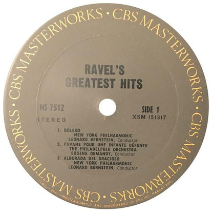 Maurice Ravel : Ravel's Greatest Hits (LP,Compilation,Stereo)
