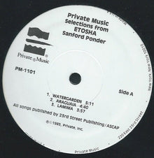 Sanford Ponder : Selections From Etosha (12",Promo)