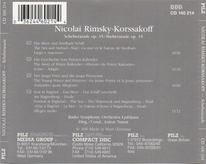 Nikolai Rimsky-Korsakov, Simfonični Orkester RTV Ljubljana, Anton Nanut : Scheherazade Aus „Tausend Und Eine Nacht“ (Album)
