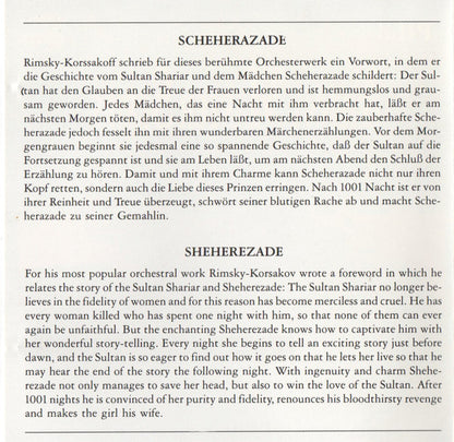 Nikolai Rimsky-Korsakov, Simfonični Orkester RTV Ljubljana, Anton Nanut : Scheherazade Aus „Tausend Und Eine Nacht“ (Album)