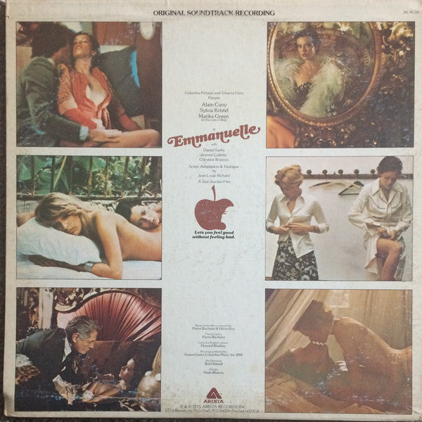 Pierre Bachelet & Hervé Roy : Emmanuelle (Original Soundtrack Recording) (LP,Reissue)