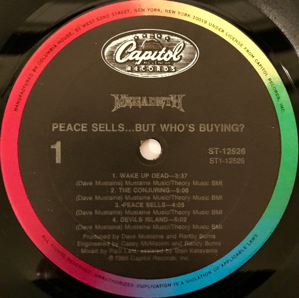 Megadeth : Peace Sells... But Who's Buying? (LP,Album,Club Edition)