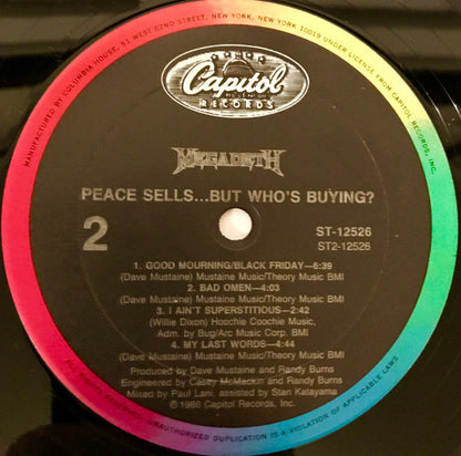 Megadeth : Peace Sells... But Who's Buying? (LP,Album,Club Edition)