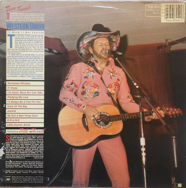 David Allan Coe : Tennessee Whiskey (LP)