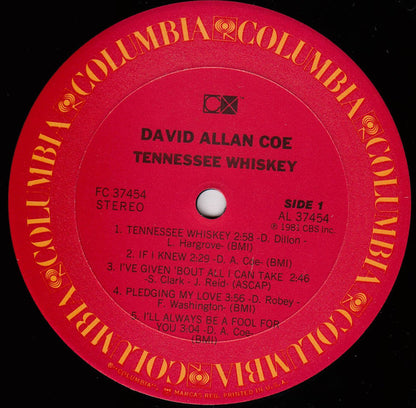 David Allan Coe : Tennessee Whiskey (LP)