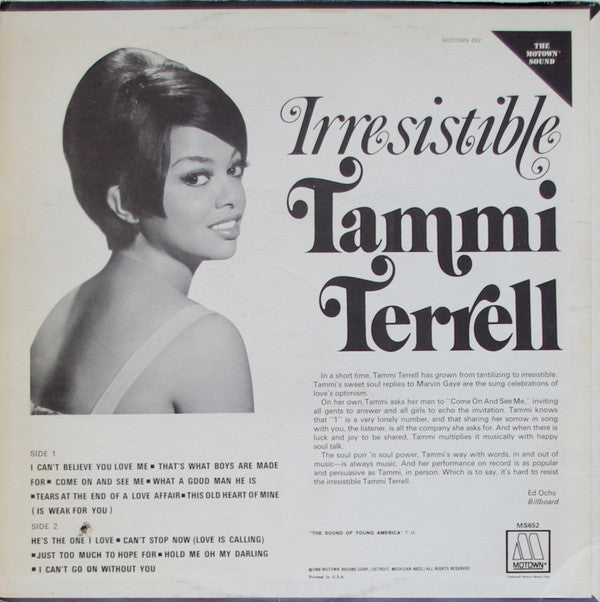 Tammi Terrell : Irresistible Tammi Terrell (LP,Album,Stereo)