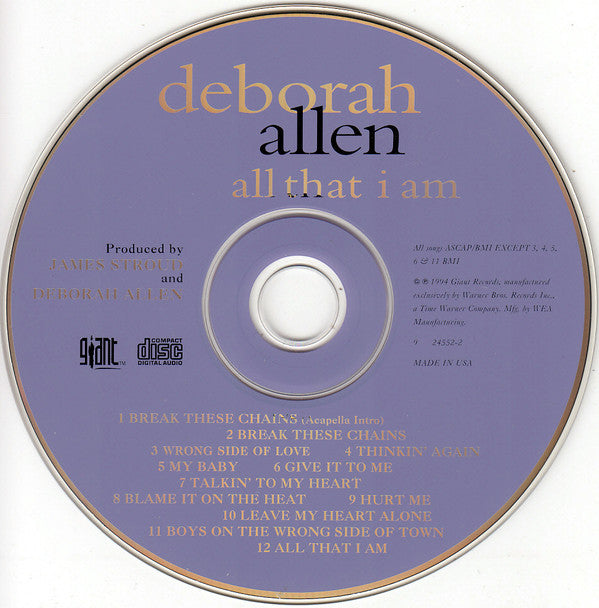 Deborah Allen : All That I Am (Album)