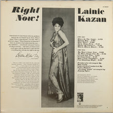 Lainie Kazan : Right Now! (LP,Album,Club Edition,Stereo)
