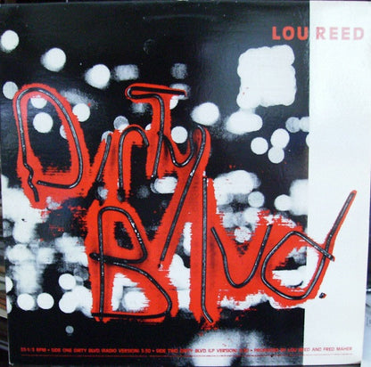 Lou Reed : Dirty Blvd. (12",Promo,Single,33 ⅓ RPM)
