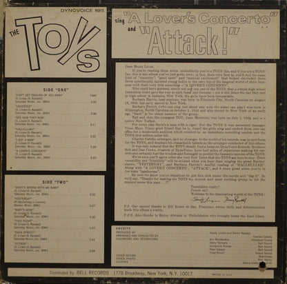 Toys, The : The Toys Sing "A Lover's Concerto" And "Attack" (LP,Album,Mono)