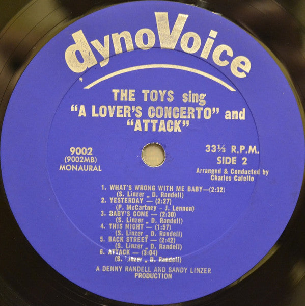 Toys, The : The Toys Sing "A Lover's Concerto" And "Attack" (LP,Album,Mono)