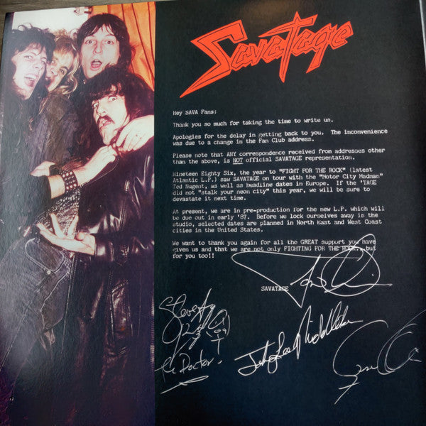 Savatage : Fight For The Rock (LP,Album,Limited Edition,Reissue,Remastered)