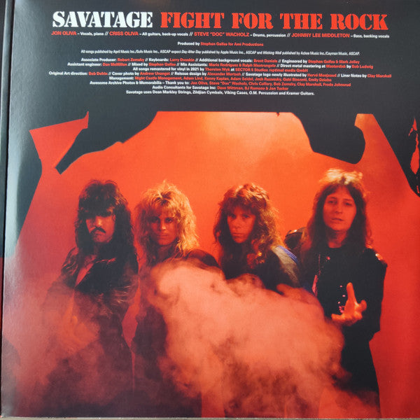 Savatage : Fight For The Rock (LP,Album,Limited Edition,Reissue,Remastered)