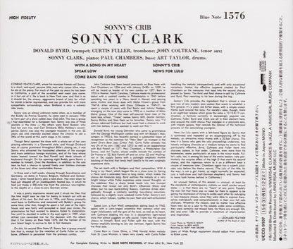 Sonny Clark : Sonny's Crib (Album,Limited Edition,Reissue,Mono)
