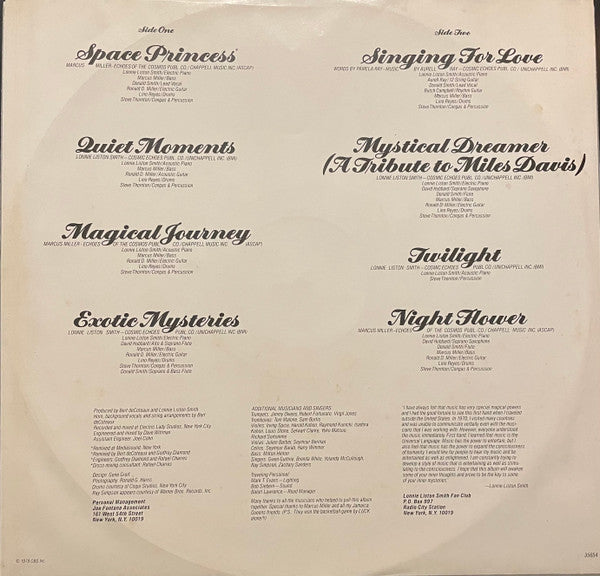 Lonnie Liston Smith : Exotic Mysteries  (LP,Album,Stereo)
