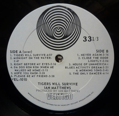 Iain Matthews : Tigers Will Survive (LP,Album,Stereo)