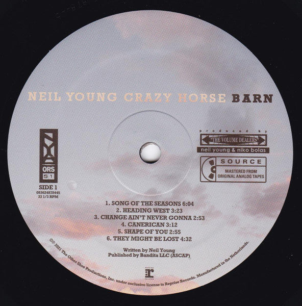 Neil Young With Crazy Horse : Barn (LP,Album)