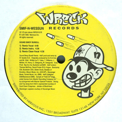 Smif-N-Wessun : Wrekonize / Sound Bwoy Bureill (Remixes) (12",33 ⅓ RPM,Stereo)