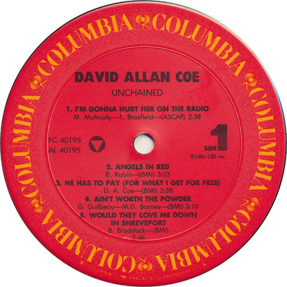 David Allan Coe : Unchained (LP,Album)