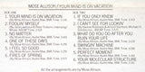 Mose Allison : Your Mind Is On Vacation (LP,Album)