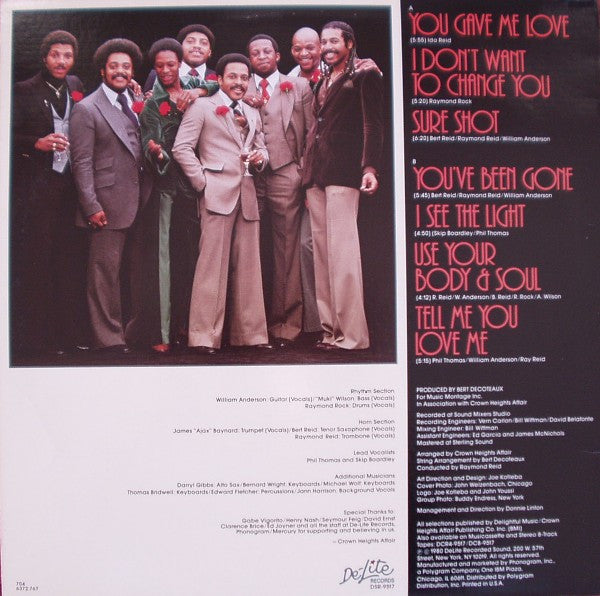 Crown Heights Affair : Sure Shot (LP,Album,Stereo)