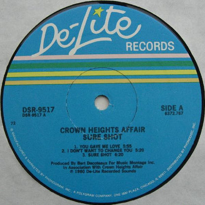 Crown Heights Affair : Sure Shot (LP,Album,Stereo)