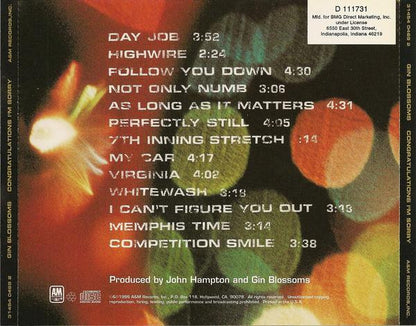 Gin Blossoms : Congratulations I'm Sorry (Album,Club Edition)