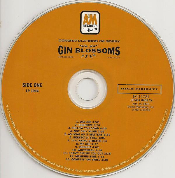 Gin Blossoms : Congratulations I'm Sorry (Album,Club Edition)