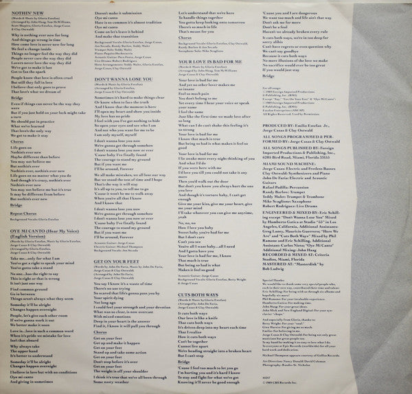 Gloria Estefan : Cuts Both Ways (LP,Album)