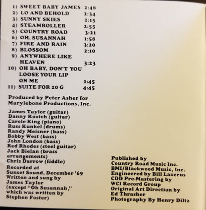 James Taylor (2) : Sweet Baby James (Album,Club Edition,Reissue)