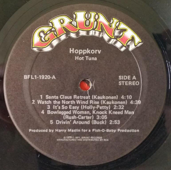 Hot Tuna : Hoppkorv (LP,Album)