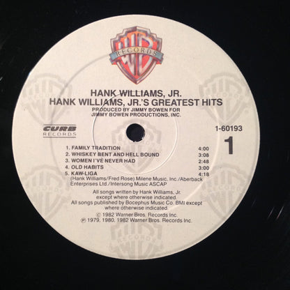 Hank Williams Jr. : Hank Williams, Jr.'s Greatest Hits (LP,Compilation)